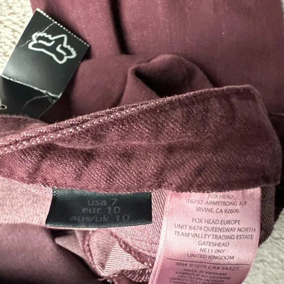 Fox Racing Women’s Ripper Jeggings  Burgundy Size 7/ 28 New $79.50 - Picture 12 of 16